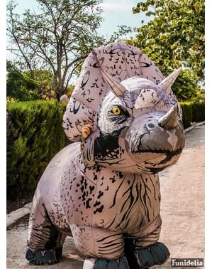 napihljiv triceratop dinozaver kostum za odrasle - Jurski park