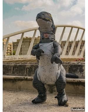 Prestige מתנפחים כחול דינוזאור Velociraptor תלבושות למבוגרים - היורה העולם