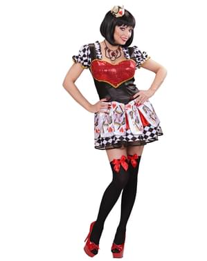 Disfraz de reina de corazones para mujer