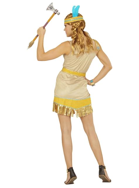 Indian Guld maskeraddräkt Dam