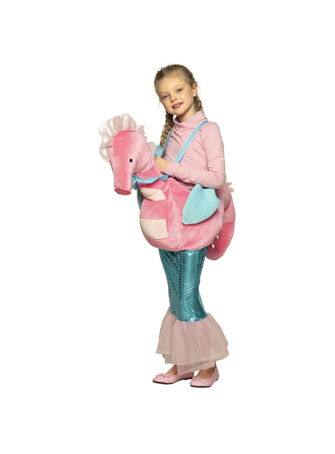 Disfraz de caballito de mar Ride On para niña