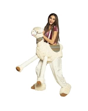 Llama Ride On Costume for Adults