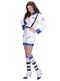 Costum de femeie astronaut alb pentru femeie