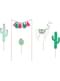 5 Llama Cake Toppers - Llama Party
