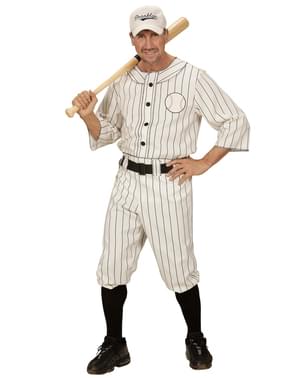 Baseball Spiller plus size kostyme Mann