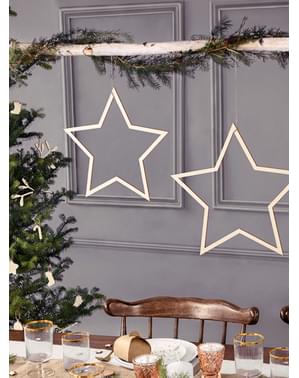 3 Star Hanging Decorations