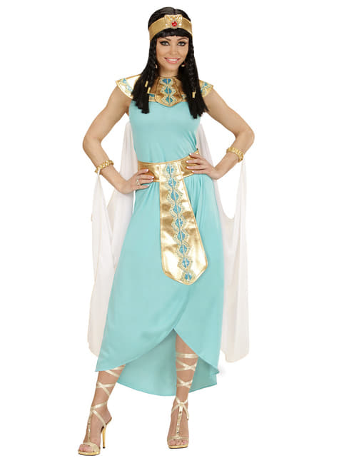 Ägypterin Kostüm blau für Damen
