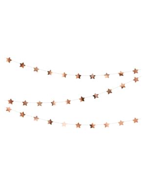 Star Garland in Rose Gold