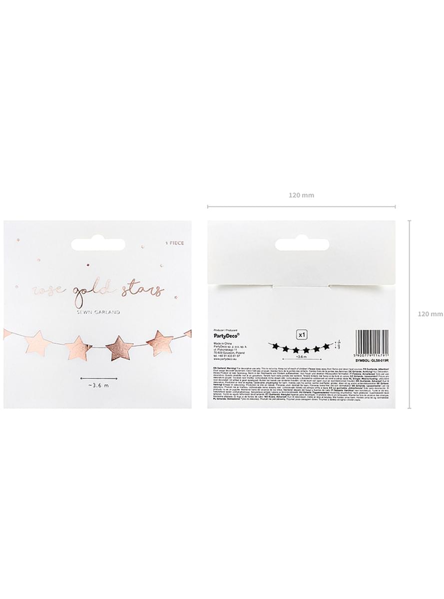 Star Garland in Rose Gold
