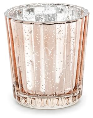 Crystal Candle Holder in Rose Gold (6 cm)