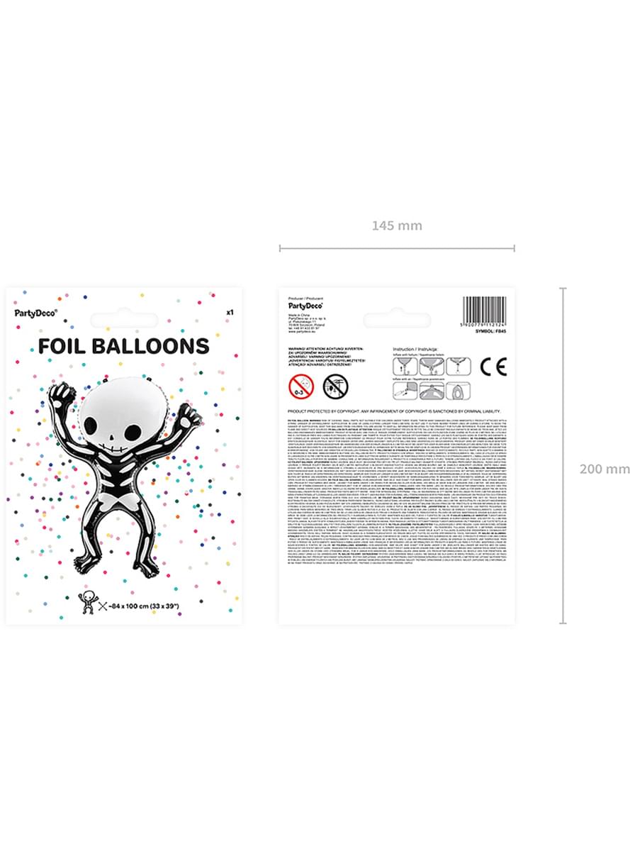 Folienballon in Skelettform Halloween (84x10 cm)
