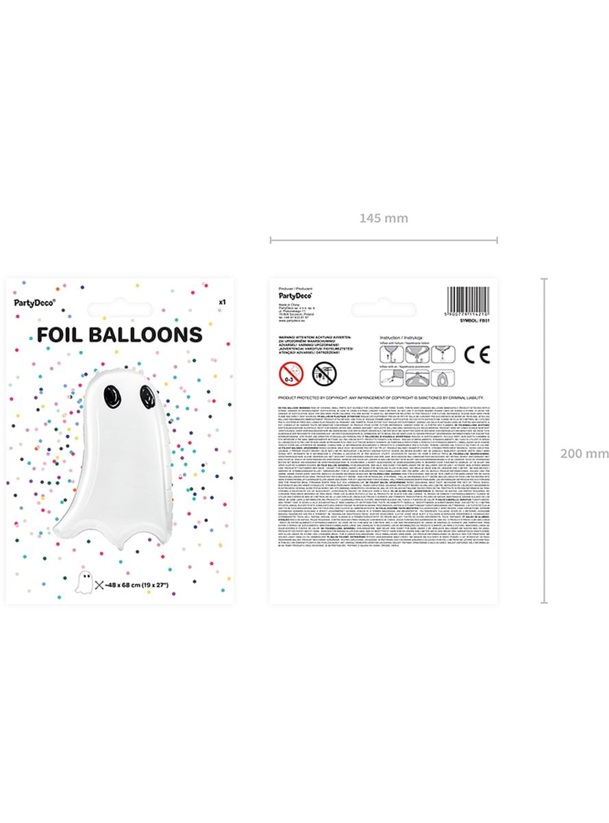 Ballon aluminium fantôme Halloween (48x68 cm)