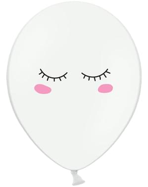 6 balonov ekstra odporni Smiley unicorn