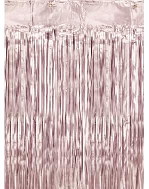 Frynsegardin i lyserød (2,5 m)