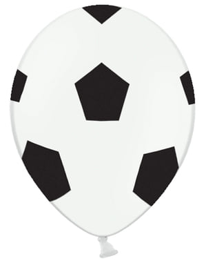 6 baloane mingi de fotbal (30 cm)