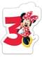 Lumânare numărul 3 Disney Minnie Mouse