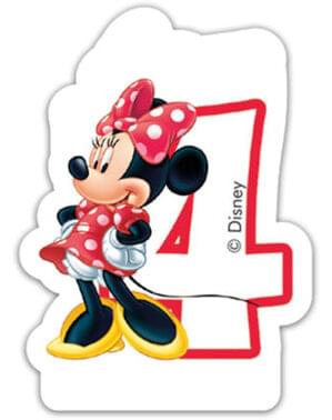 Lilin Minnie Mouse Nomor 4