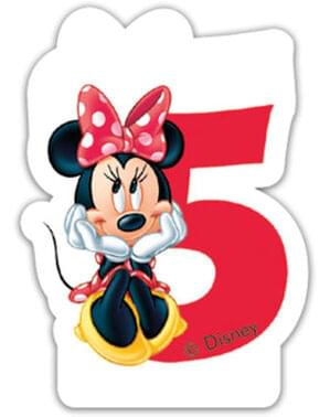 Lilin Minnie Mouse Nomor 5