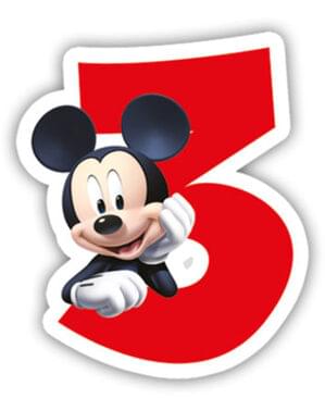 Playful Mickey Kerze Nummer 3