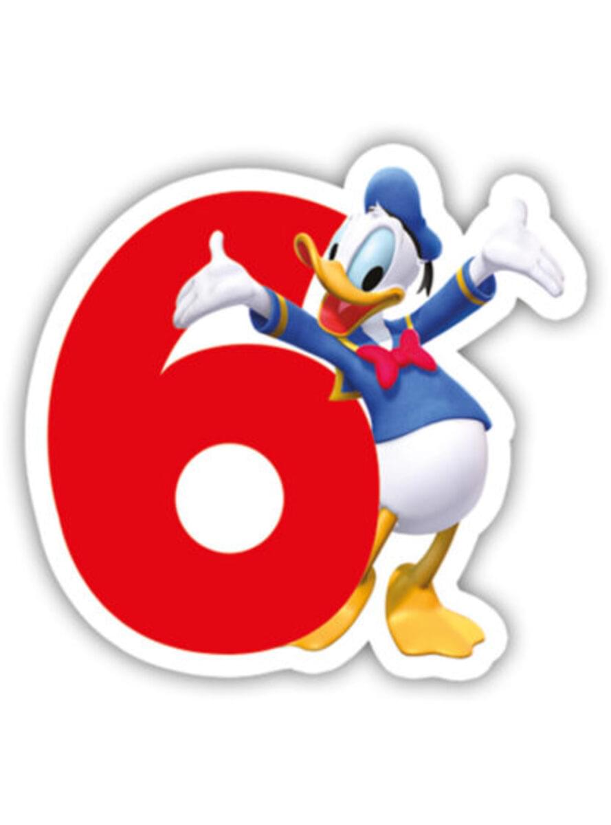 Vela número 6 Mickey Mouse - Clubhouse