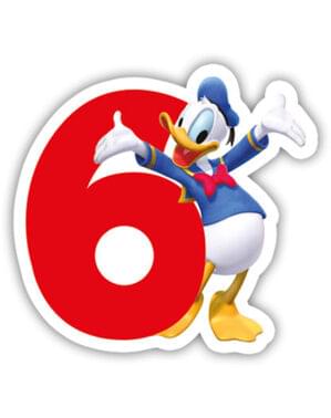 Vela número 6 Mickey Mouse - Clubhouse