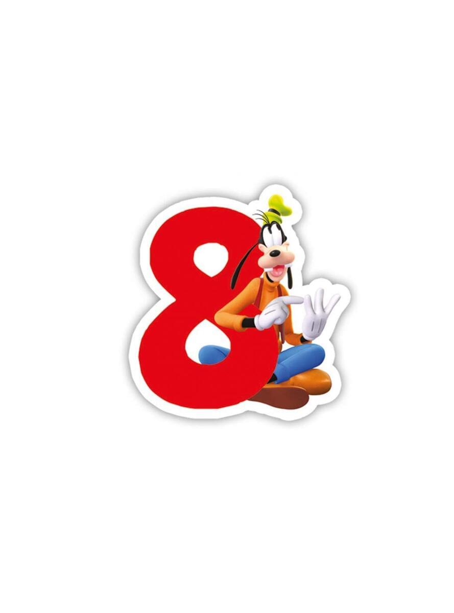 Vela número 8 Playful Mickey - Clubhouse