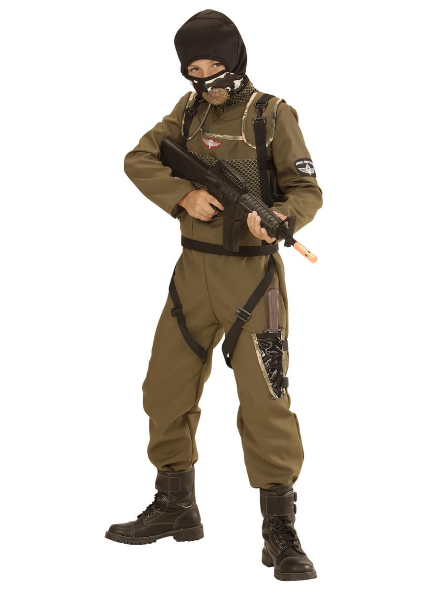 Costume da parà dei corpi speciali da bambino
