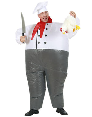 Costum de chef gonflabil pentru adult