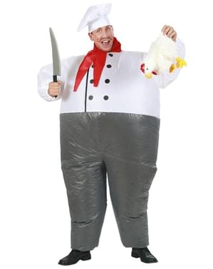 Costum de chef gonflabil pentru adult