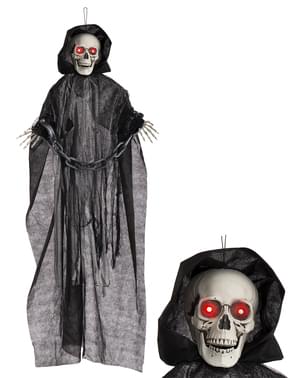 Figurină de agățat moartea încătușată cu lumină, sunet și mișcare (153 cm)