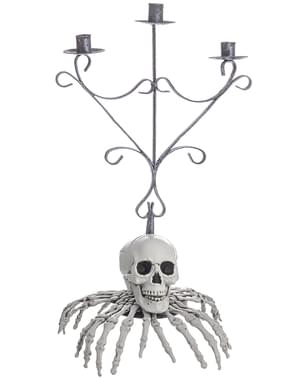 Candelabru schelet cu degete pentru Halloween (48 cm)