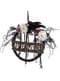Couronne avec corbeau et fleurs pour Halloween (41 cm)
