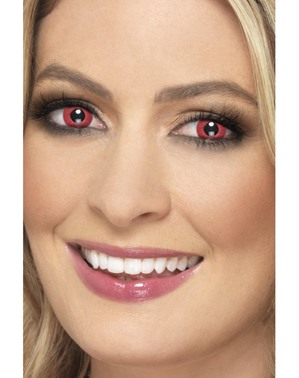 Kırmızı kontakt lensler (1 günlük kullanım)