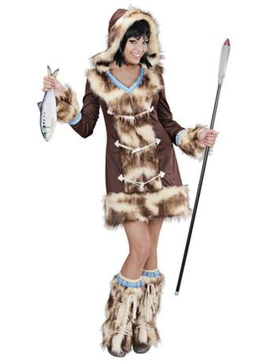 Aikaa Eskimo Kostyme til Damer