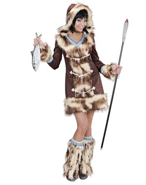 Eskimo Aikaa kostuum voor vrouw