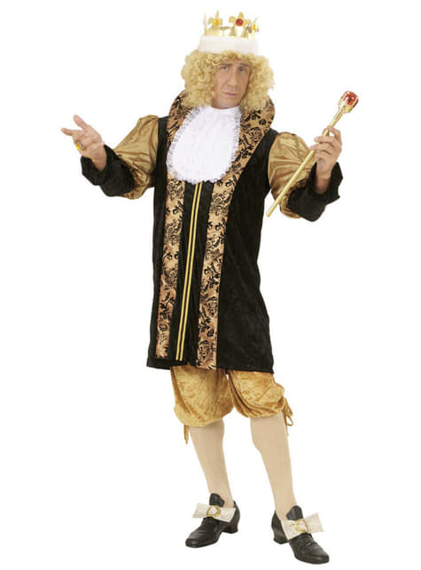Mens Plus Size Medieval King Costume