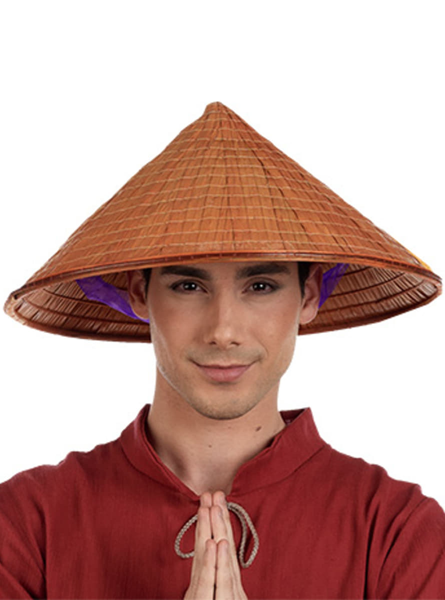 chapeau chinois riz homme