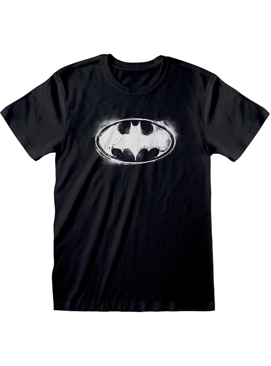 Batman  lógó svartur t-skortur fyrir karlmenn - DC Comics