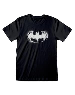 Camiseta de Batman logo negra para hombre - DC Comics