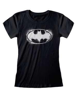 Batman Logo T-Shirt schwarz für Damen - DC Comics