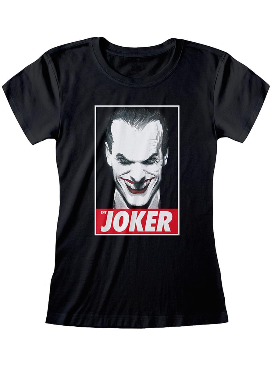 Joker T Shirt For Women In Black Dc Comics For True Fans Funidelia