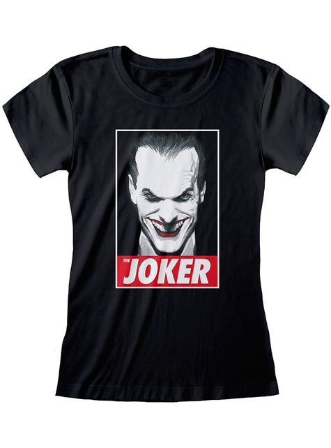 Camiseta de Joker negra para mujer - DC Comics