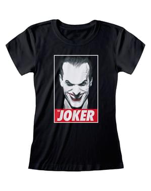 Joker fekete póló nőknek - DC Comics