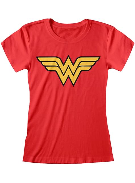 hierro Fuerza motriz Lo anterior Camiseta de Wonder Woman logo para mujer - DC Comics para verdaderos fans |  Funidelia
