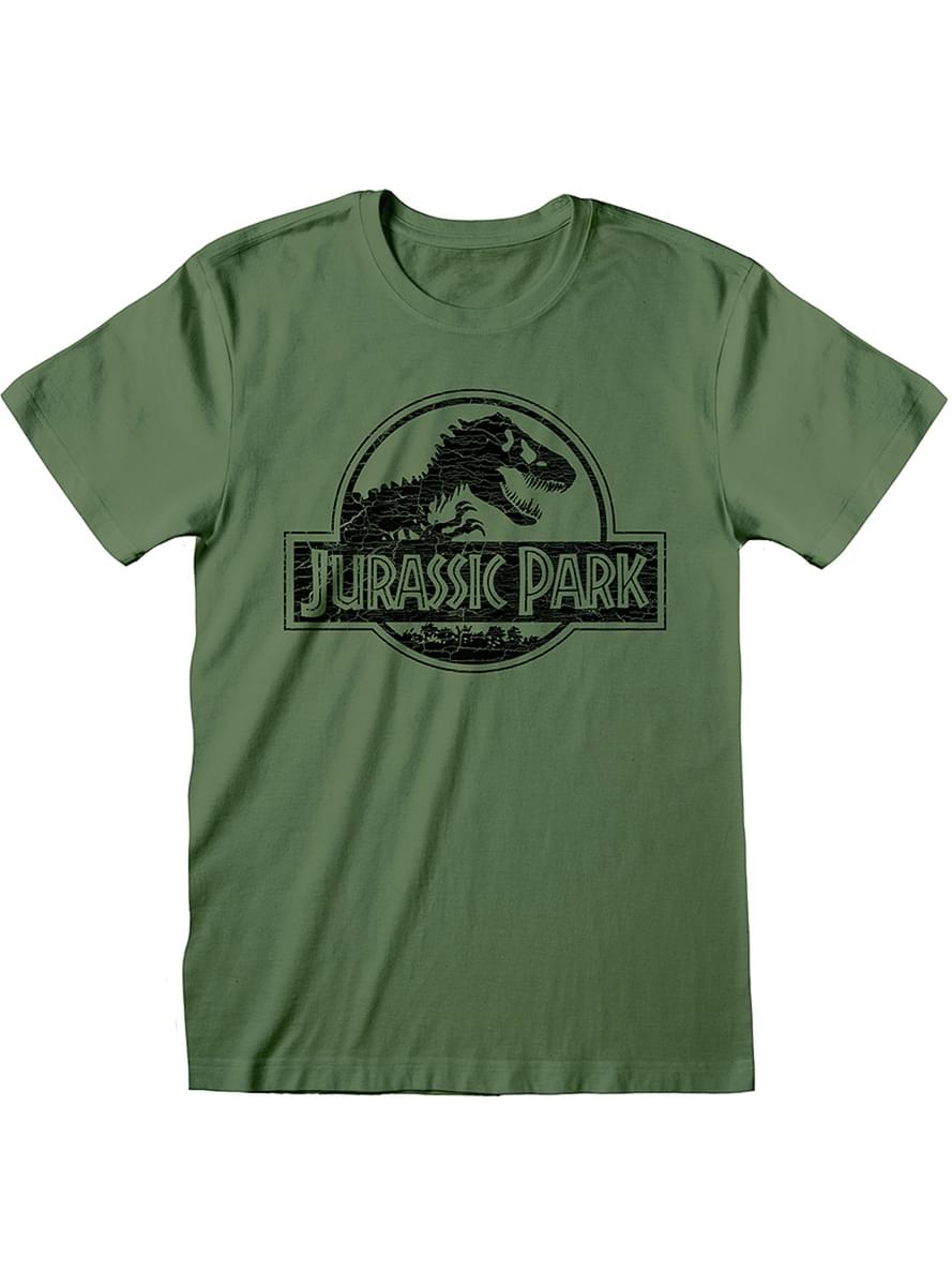 Jurassic Park T-shirt til mænd i grøn