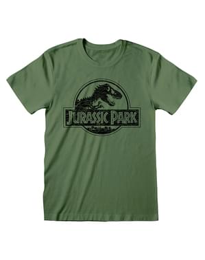 T-shirt de Jurassic Park verde para homem