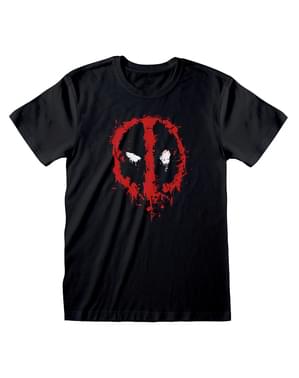 Czarna koszulka Logo Deadpool dla mężczyzn - Marvel