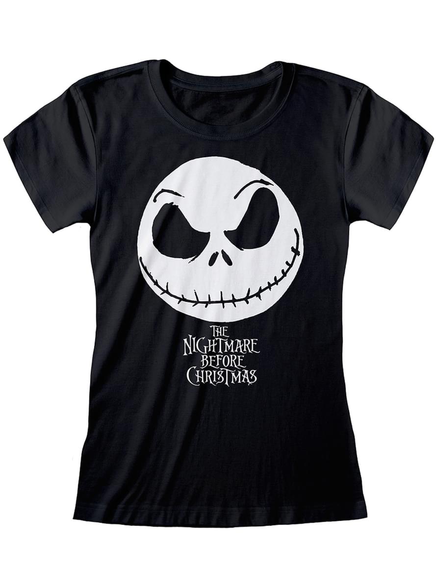 T-Shirt of Jack Nightmare before Christmas in black for women