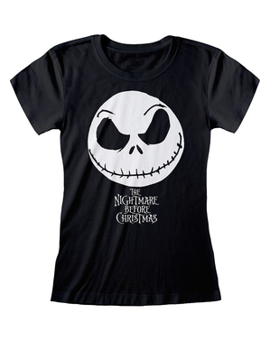 T-shirt af Jack Nightmare before Christmas i sort til kvinder