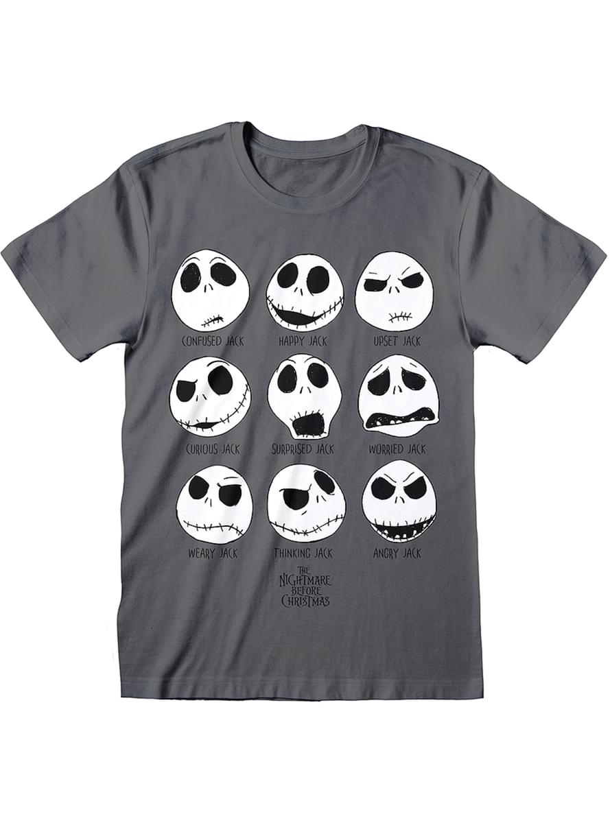Pánske tričko Jack Predvianočná nočná mora v sivej farbe